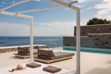 Royal Beachfront Infinity Pool Villa - Aleomandra Mykonos